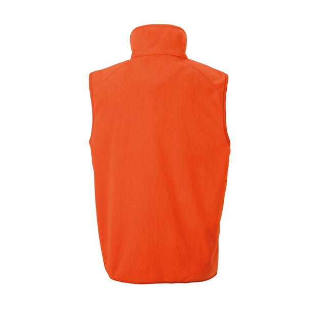 Orange - Back - Result Core Adults Unisex Microfleece Gilet