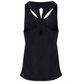 Black - Back - TriDri Womens-Ladies Yoga Knot Undershirt