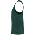 Forest Green-Black Melange - Side - TriDri Womens-Ladies Yoga Knot Undershirt