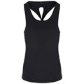 Black - Front - TriDri Womens-Ladies Yoga Knot Undershirt