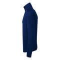 Navy-White - Side - TriDri Mens Long Sleeve Performance Quarter Zip Top