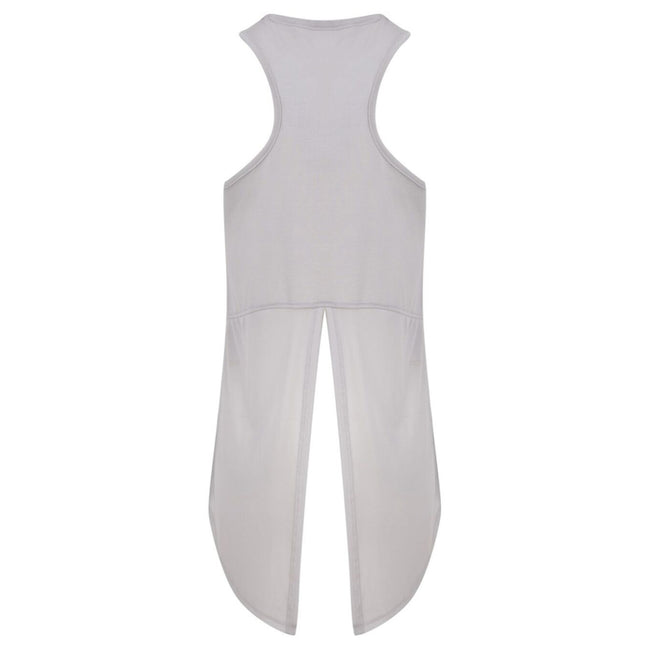 Light Grey - Back - Tombo Womens-Ladies Open Back Undershirt