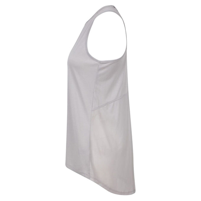 Light Grey - Side - Tombo Womens-Ladies Open Back Undershirt