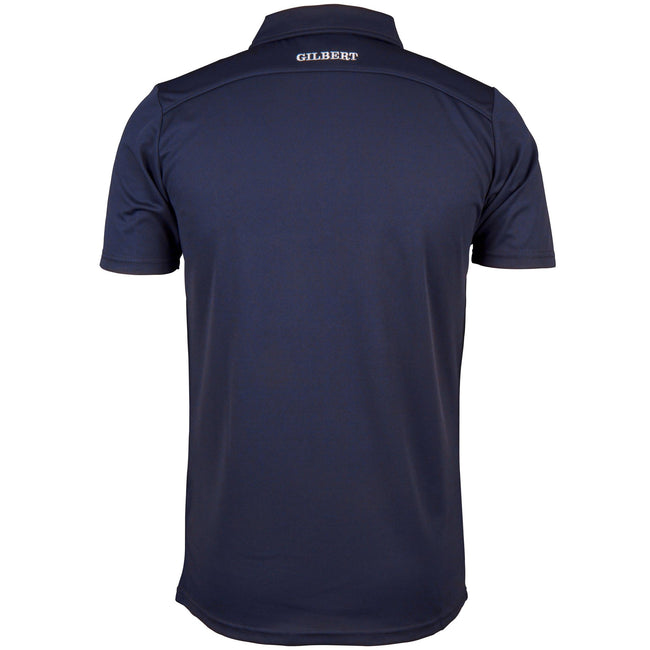 Royal Blue-Dark Navy - Back - Gilbert Mens Photon Polo Shirt