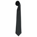 Bottle Green - Front - Premier Tie - Men Plain Work Tie (Pack of 2)
