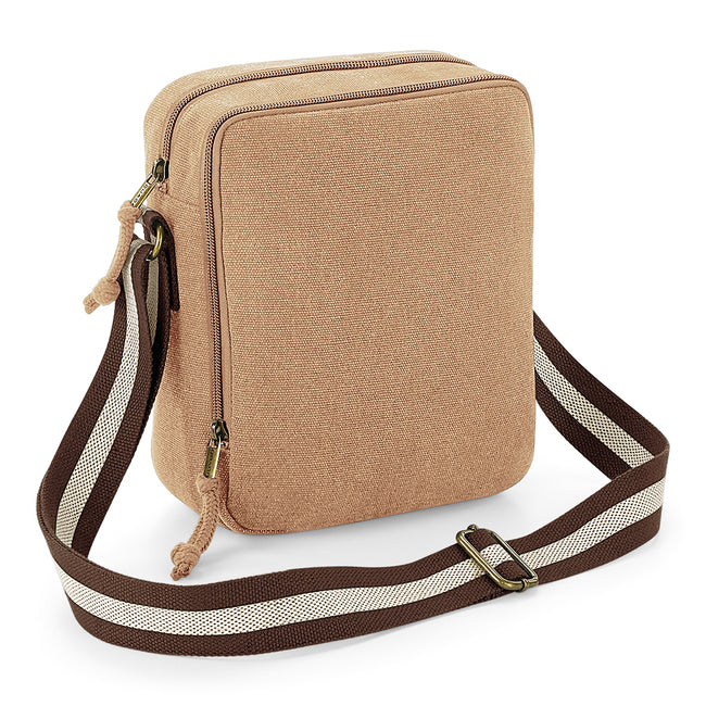 Sahara - Front - Quadra Vintage Canvas Mini Reporter Bag