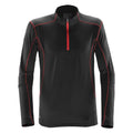 Black-Red - Front - Stormtech Mens Pulse Fleece Pullover