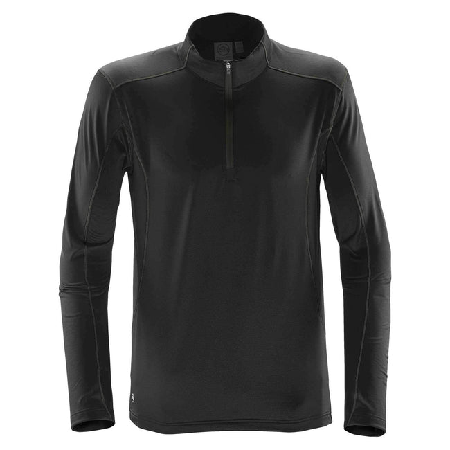 Black-Carbon - Front - Stormtech Mens Pulse Fleece Pullover