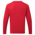 Cherry Red - Back - Asquith & Fox Mens Crew Neck Sweatshirt