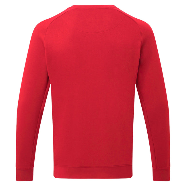 Cherry Red - Back - Asquith & Fox Mens Crew Neck Sweatshirt