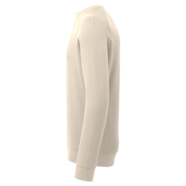 Natural - Side - Asquith & Fox Mens Crew Neck Sweatshirt