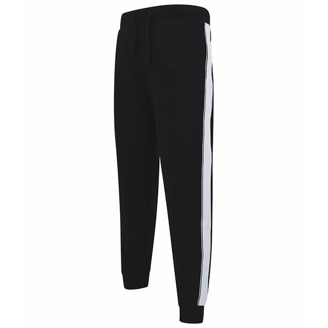 Black-White - Side - SF Unisex Adults Contrast Joggers