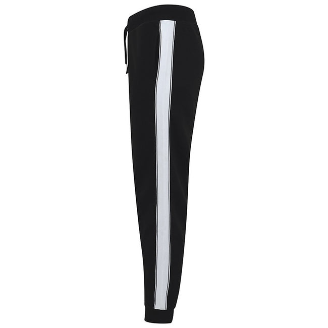 Black-White - Pack Shot - SF Unisex Adults Contrast Joggers