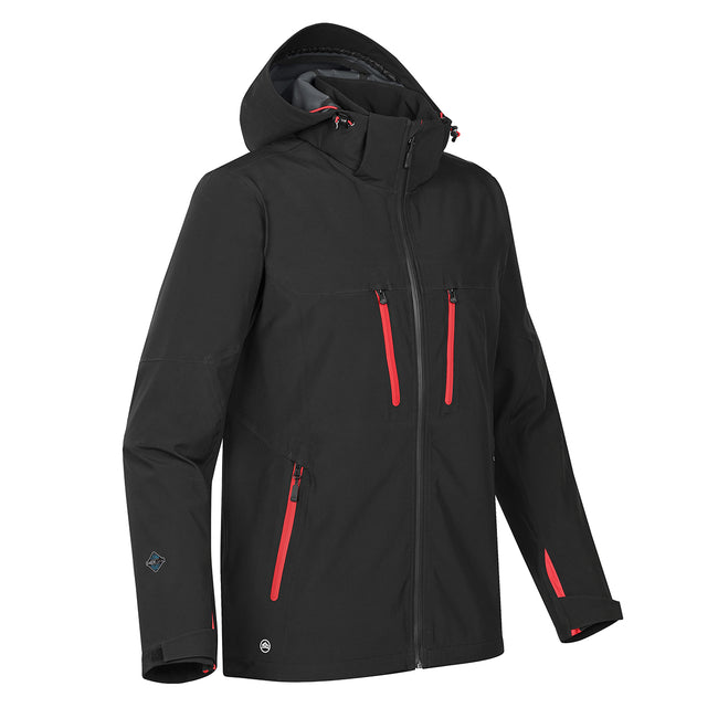 Black- Red - Side - Stormtech Mens Patrol Technical Softshell Jacket