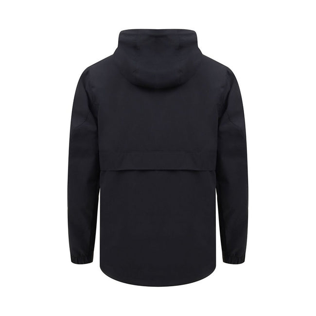 Navy - Back - Front Row Mens Pullover Half-zip Jacket