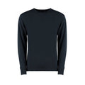 Navy - Front - Regular fit Arundel crew neck sweater