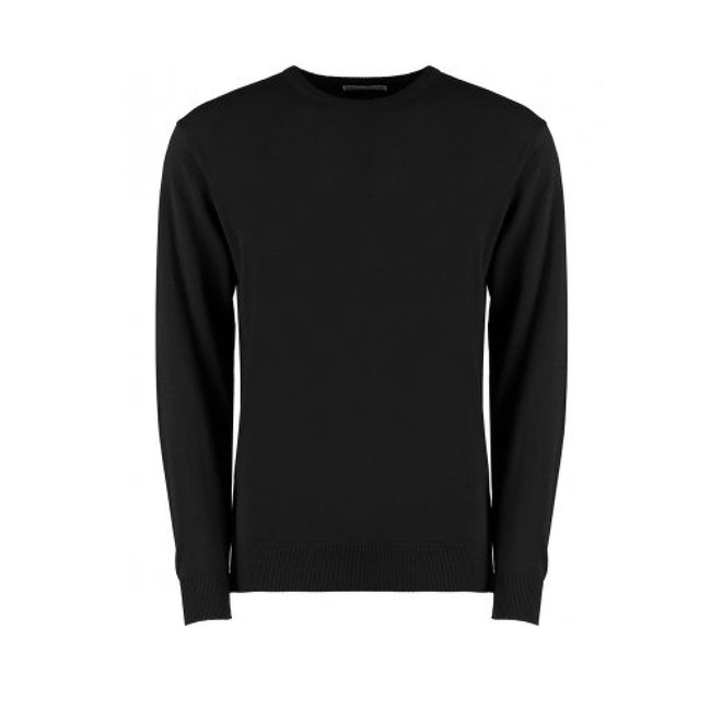 Black - Front - Regular fit Arundel crew neck sweater