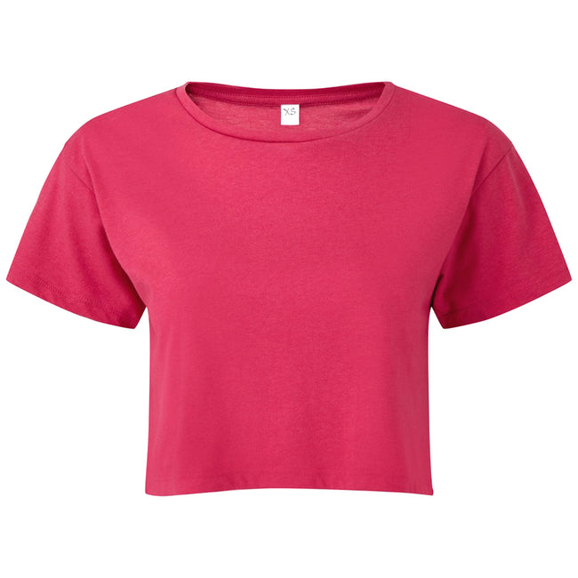 Hot Pink - Front - TriDri Womens-Ladies TriDri Crop Top