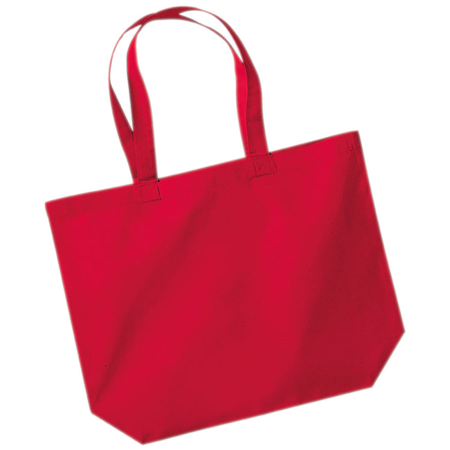 Classic Red - Front - Westford Mill Premium Cotton Maxi Tote