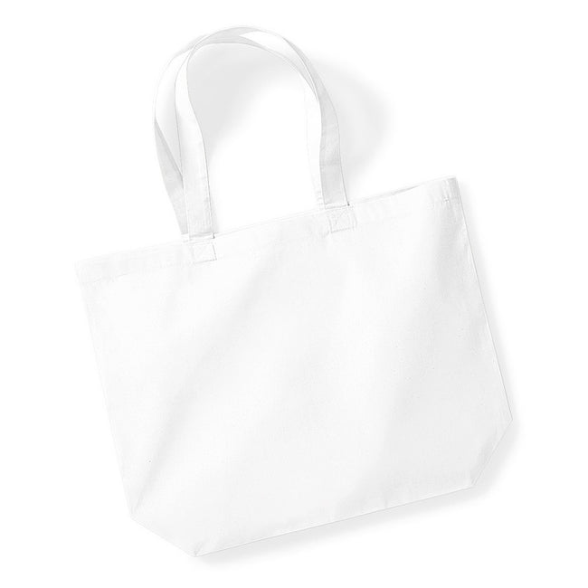 White - Front - Westford Mill Premium Cotton Maxi Tote