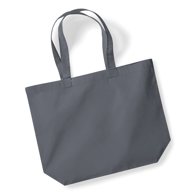 Graphite Gray - Front - Westford Mill Premium Cotton Maxi Tote