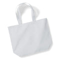 Light Gray - Front - Westford Mill Premium Cotton Maxi Tote