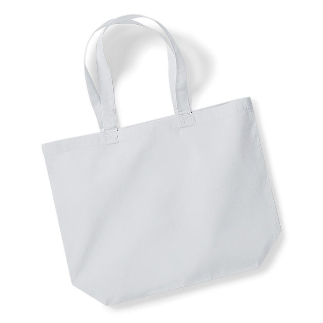 Light Gray - Front - Westford Mill Premium Cotton Maxi Tote