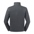 Convoy Gray - Back - Russell Mens Authentic Quarter Zip Sweatshirt