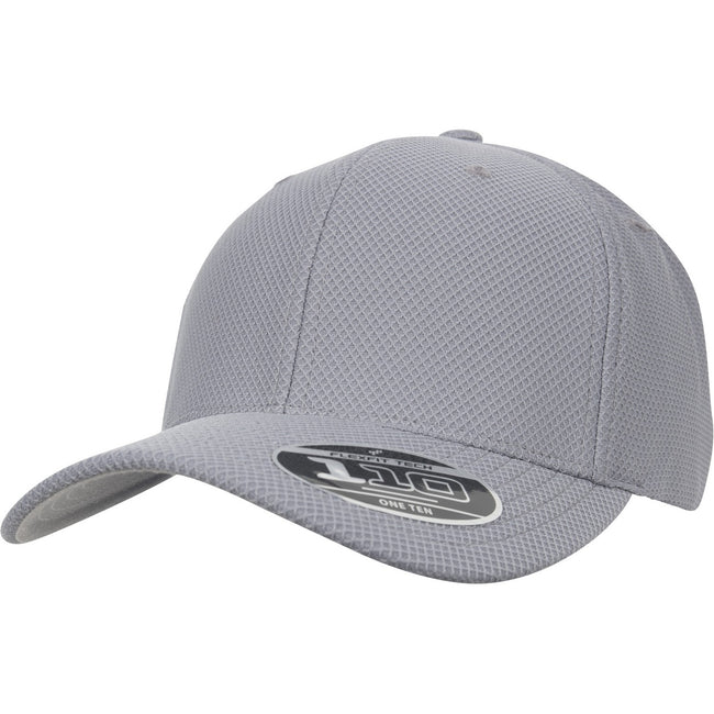 Gray - Front - Flexfit By Yupoong 110 Hybrid Cap