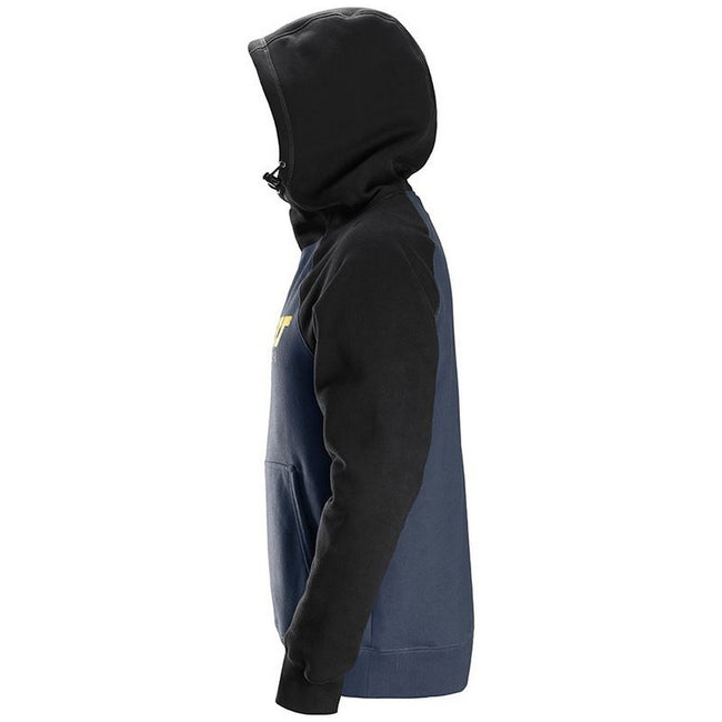 Navy-Black - Side - Snickers Unisex Adults Logo Hoodie