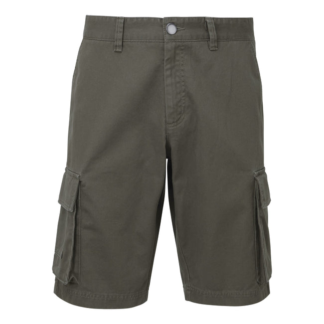Slate - Front - Asquith & Fox Mens Cargo Shorts