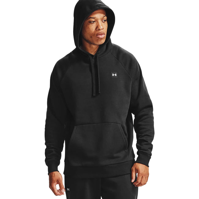 Black-Onyx White - Side - Under Armour Mens Hoodie