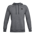 Light Gray-Onyx White Heather - Front - Under Armour Mens Hoodie