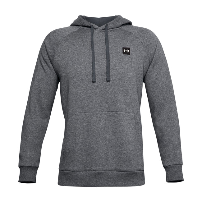 Light Gray-Onyx White Heather - Front - Under Armour Mens Hoodie
