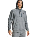 Light Gray-Onyx White Heather - Side - Under Armour Mens Hoodie