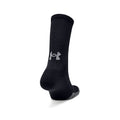 Black-Steel Grey - Back - Under Armour Mens HeatGear Socks