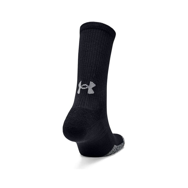 Black-Steel Grey - Back - Under Armour Mens HeatGear Socks