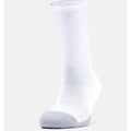 White-Steel Grey - Front - Under Armour Mens HeatGear Socks