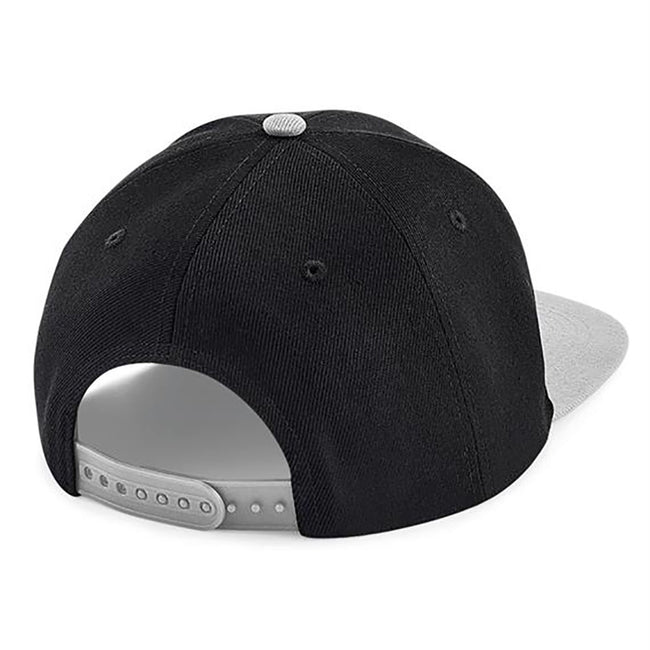 Black-Gray - Back - Beechfield 6 Panel Snapback Cap