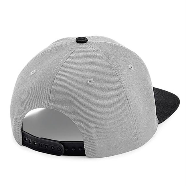 Gray-Black - Back - Beechfield 6 Panel Snapback Cap