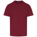 Burgundy - Front - PRO RTX Mens T-Shirt