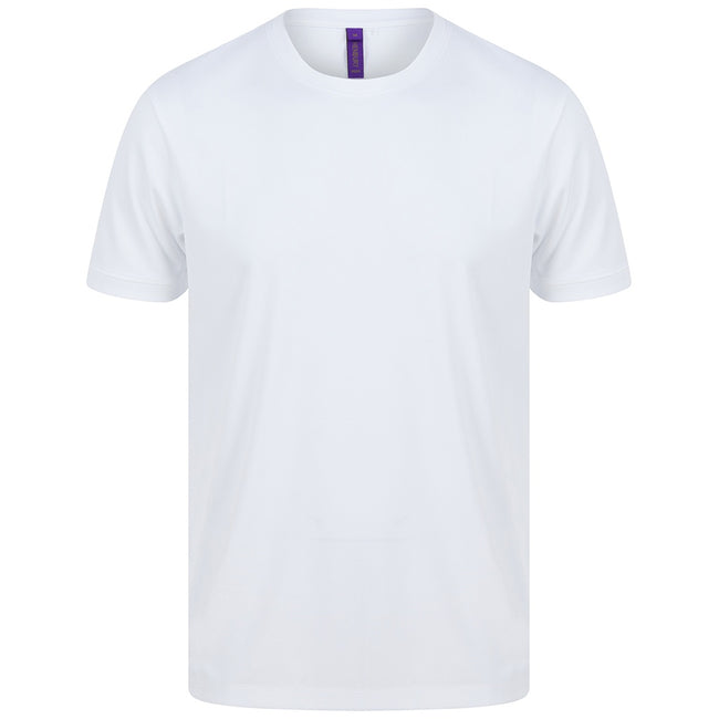 White - Front - Henbury Mens HiCool Performance T-Shirt
