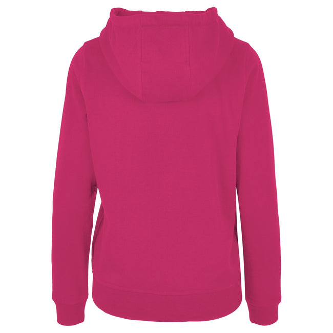 Hibiscus Pink - Back - Build Your Brand Womens-Ladies Basic Hoodie