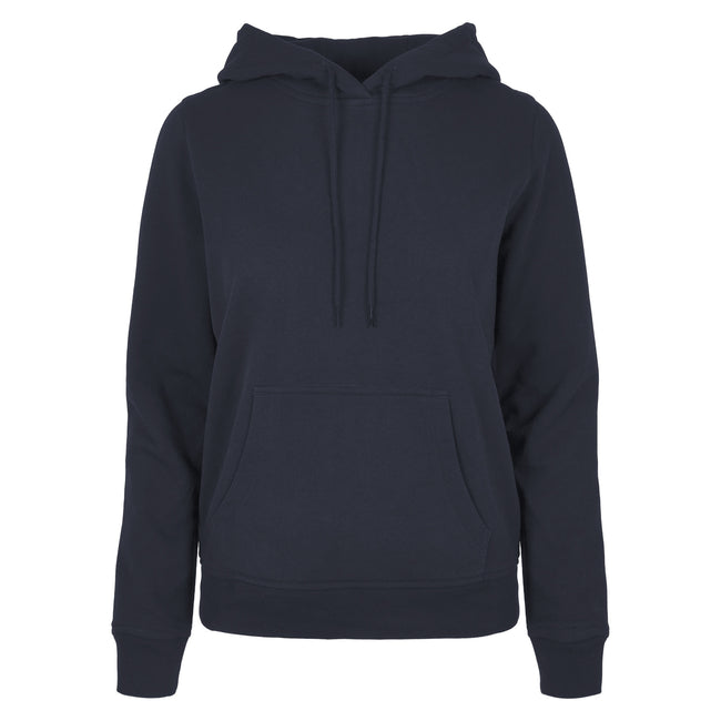 Navy - Front - Build Your Brand Womens-Ladies Basic Hoodie