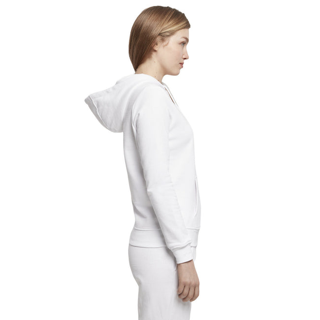 White - Lifestyle - Build Your Brand Womens-Ladies Basic Hoodie