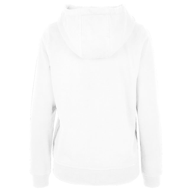 White - Close up - Build Your Brand Womens-Ladies Basic Hoodie