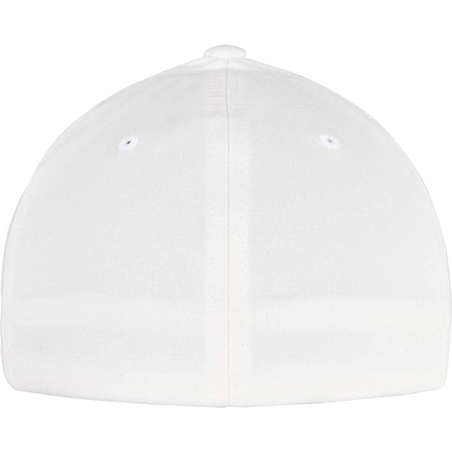 White - Back - Flexfit Unisex Adult Alpha Shape Baseball Cap