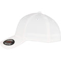 White - Side - Flexfit Unisex Adult Alpha Shape Baseball Cap