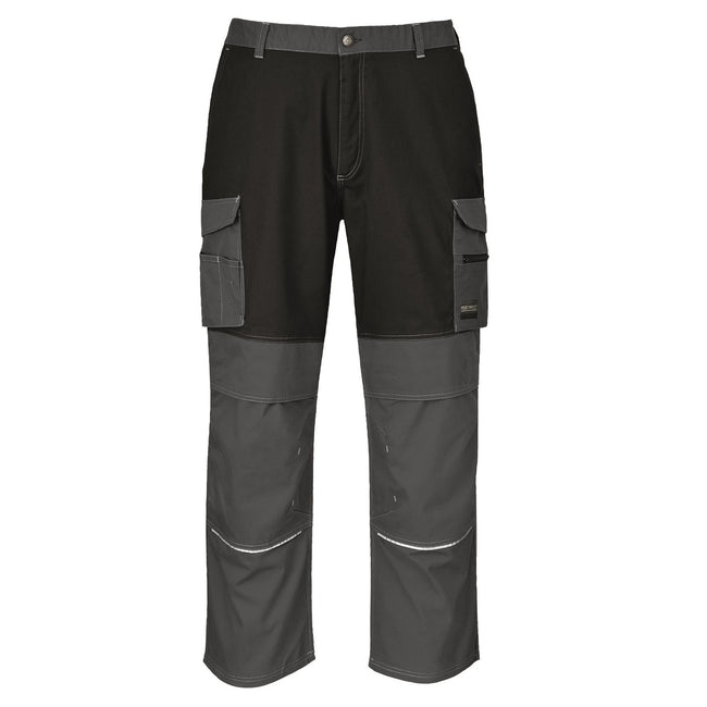 Gray-Black - Front - Portwest Mens Granite Work Trousers