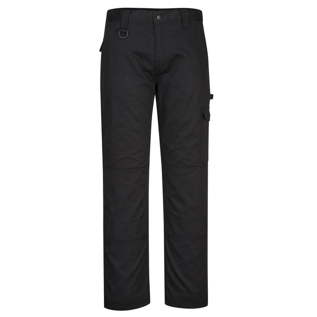 Black - Front - Portwest Mens Super Work Trousers